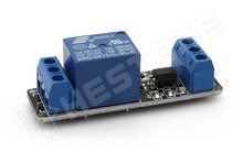 RELC-1CH-12V / Univerzális 12V relé modul, 1 csatorna, optocsatolóval, vezérlő jel: aktív alacsony
