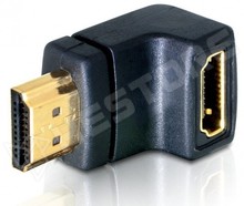 HDMIM-HDMIF 90° DOWN / Adapter HDMI male - HDMI female 90° down (CONNFLY)