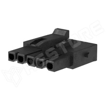 MX-215759-1005, Micro-Fit+, csatlakozó dugó, anya, THT, 3.00mm, 1x5 pólus, fekete (215759-1005 / MOLEX)