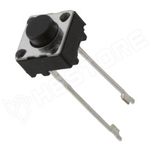 FSM4JRT / TACT mikrokapcsoló, SPST, THT, 6x6mm, 5mm, fekete (TE Connectivity)