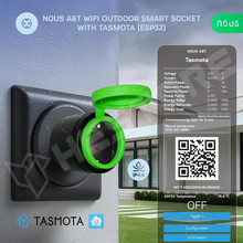 NOUS-A6T-OD / Nous A6T kültéri okoskonnektor, Tasmota firmware-el (NOUS A6T / NOUS)