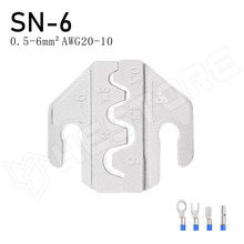 JAW-SN-6 / Krimpelő pofa, 4mm nútba, SN-széria