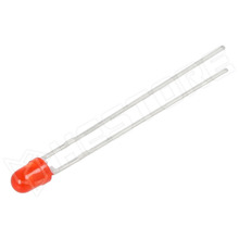 LTL-4221NLC / LED, 3mm, piros, 0,.75...50mcd, 60°, 1.7...2.2VDC (LTL-4221NLC / LITEON)