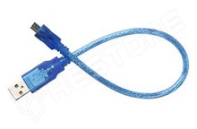 LA-USB-MICRO-0.5 / USB kábel, 0.5m, A-BM5, microUSB-B