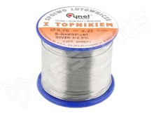 LC60-0.70/0.25 / Forrasztóón, Sn60Pb40, SW26, 1.1.2.B, ROL1, 0.7mm, 250g (Sn60Pb40 SW26/2,5% (1.1.2.B) 0.7mm 250g / CYNEL)
