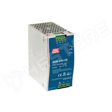 NDR-240-48 / Tápegység, impulzusos, 48V DC, 5A, 90...264V AC, 127...370V DC, 240W, DIN sínre (NDR-240-48 / MEAN WELL)