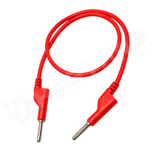 B4-B4-15A-RD-1M / Mérőkábel, 4mm banándugó, 4mm banándugó, 15A, 1m, piros