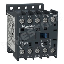 LP1K0901BD / Mágneskapcsoló, 3-pólusos, NO x3, 24V DC, 9A, DIN sínre, panelre (LP1K0901BD / SCHNEIDER ELECTRIC)