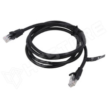 TRD855SIGBLK-10 / Patch kábel, ipari, SF/UTP, CAT5e, tömör, Cu, LSZH, fekete, 3.05m, 24AWG (L-COM)