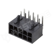 MX-212528-1000, Micro-Fit+, Csatlakozó aljzat, THT, 3.00mm, 12.5A, 2x5 pólus, fekete (212528-1000 / MOLEX)