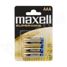 MAX Super Alkaline 4 x AAA / Alkáli elem,  AAA, R3; 1,5V (MAXELL)