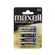 MAX Super Alkaline 4 x AA / Alkáli elem,  AA, R6; 1,5V (MAXELL)