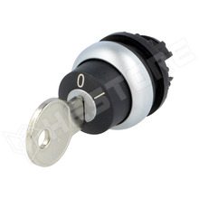 M22-WRS / Kulcsos kapcsoló, forgó, 22mm, fekete, IP66 (M22-WRS / 216887 / EATON ELECTRIC)