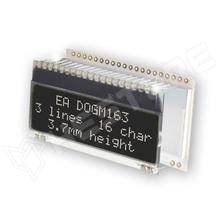 EADOGM163S-A / Alfanumerikus LCD kijelző, FSTN Negatív, fekete, 16x3, ChipOnGlass (EA DOGM163S-A / ELECTRONIC ASSEMBLY)