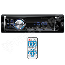VBT-1100-BL / Smart car radio, 4 x 45 W, 4 RCA, FM, BT, USB, SD, AUX, blue LED display and buttons, Android/iOS App