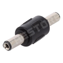 5521-DCD-2, Toldó, adapter, 5.5x2.1mm DC dugó mindkét oldalon (76752 / GOOBAY)