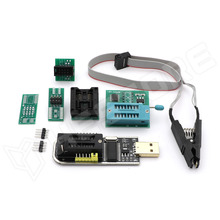CH341B-PRO / Mini programozó, 24xx I²C EEPROM-ok és 25xx SPI EEPROM/Flash memóriákhoz (BIOS), adapterekkel