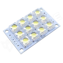 HW-5V12LED / Szuperfényes LED lámpa modul, 12db piranha LED, 3...5V DC, fehér