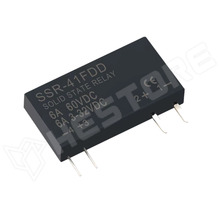 SSR-DD41F / Szilárdtest relé (SSR), 1 csatornás egyenáramú, 6A, 3...32V DC, 5...60V DC, azonnali kapcsolás, THT (SSR-41FDD)