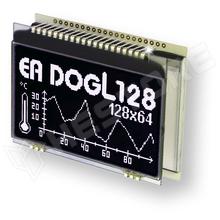 EADOGL128S-6 / Grafikus LCD kijelző, FSTN Negatív, fekete, 128x64, ChipOnGlass (ST7565) Large (EA DOGL128S-6 / ELECTRONIC ASSEMBLY)