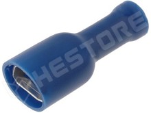 ST-010/B / Szigetelt saru, anya, 6.3 x 0.8mm, 1.5...2.5mm2, kék (NINIGI)