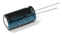 2200 uF / 16V / Kondenzátor, elektrolit, 2200µF, 16V DC, 5mm, Ø12x20mm, -25...105°C