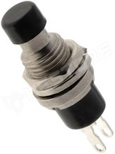 PS 10C BK / Nyomógomb, fekete, nyitó (PS10C2BK / NINIGI)