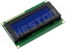 RC2004A-BIW-CSX / Kijelző 20x4 LCD, karakteres, kék-fehér (RAYSTAR OPTRONICS)
