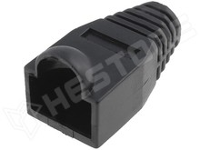 RJ45B - BLACK / Törésgátló védőburkolat RJ45 dugóhoz, fekete