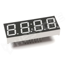 SH5463BS-14 / LED kijelző, 14 mm, piros, fekete előlap, 4 digit, közös-anódos (SH5463BS-14)
