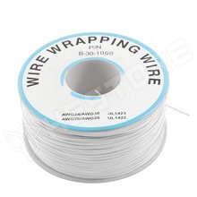 WW-WHITE / Fehér PVC borítású wrap huzal, 0.5mm AWG30, 230m