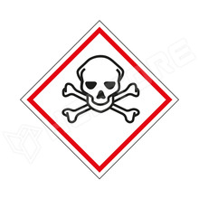 CLP-GHS06-50X50 / Akut toxicitás, erősen mérgező anyag, matrica, 50x50mm