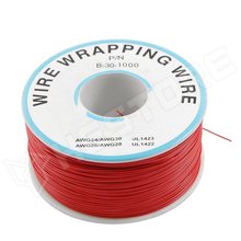 WW-RED / Piros PVC borítású wrap huzal, 0.5mm AWG30, 230m