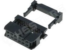 AWP-12 / Szalagkábel csatlakozó, anya, dugó, 2.54mm, 2x6, Pólus: 12 (FC-12P)