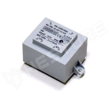 1x9V 10VA 230V / PCB transzformátor, kiöntött, EI48, 10VA, 230V AC, 9V, 1111mA (TRE-10.48109/K / MAKRAI Elektronik)