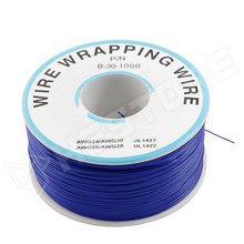 WW-BLUE / Kék PVC borítású wrap huzal, 0.5mm AWG30, 230m