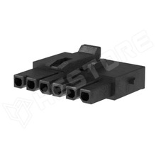 MX-215759-1006, Micro-Fit+, csatlakozó dugó, anya, THT, 3.00mm, 1x6 pólus, fekete (215759-1006 / MOLEX)