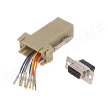 AK-610516-000-I / Adapter, D-Sub 9pin anya, RJ45 aljzat (AK-610516-000-I / DIGITUS)
