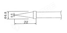 ZD FPH H0,5mm / Pákahegy ZD-30C,ZD-99,ZD-8906,ZD-8906L pákákhoz