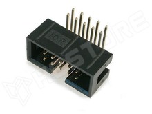 ZL231-10KG / Szalagkábel csatlakozó, apa, aljzat, 90°, 2.54mm, 2x5, Pólus: 10 (DC3-10P-90)