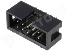 ZL231-10PG / Szalagkábel csatlakozó, apa, aljzat, egyenes, 2.54mm, 2x5, Pólus: 10 (DC3-10P)