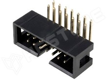 ZL231-14KG / Szalagkábel csatlakozó, apa, aljzat, 90°, 2.54mm, 2x7, Pólus: 14 (DC3-14P-90)