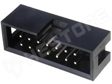 ZL231-14PG / Szalagkábel csatlakozó, apa, aljzat, egyenes, 2.54mm, 2x7, Pólus: 14 (DC3-14P)