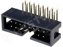 ZL231-16KG / Szalagkábel csatlakozó, apa, aljzat, 90°, 2.54mm, 2x8, Pólus: 16 (DC3-16P-90)