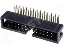 ZL231-26KG / Szalagkábel csatlakozó, apa, aljzat, 90°, 2.54mm, 2x13, Pólus: 26 (DC3-26P-90)