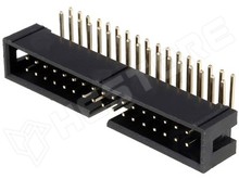 ZL231-34KG / Szalagkábel csatlakozó, apa, aljzat, 90°, 2.54mm, 2x17, Pólus: 34 (DC3-34P-90)