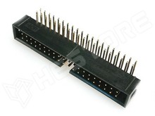 ZL231-40KG / Szalagkábel csatlakozó, apa, aljzat, 90°, 2.54mm, 2x20, Pólus: 40 (DC3-40P-90)