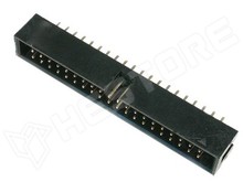 ZL231-40PG / Szalagkábel csatlakozó, apa, aljzat, egyenes, 2.54mm, 2x20, Pólus: 40 (DC3-40P)