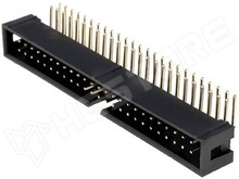 ZL231-50KG / Szalagkábel csatlakozó, apa, aljzat, 90°, 2.54mm, 2x25, Pólus: 50 (DC3-50P-90)