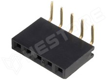 PM254-1-05-W-8.5 / Tüskesor aljzat, 90°, RM2.54, 1x5pin (Shenzhen Huacan Tianlu Electronics Co., Ltd.)